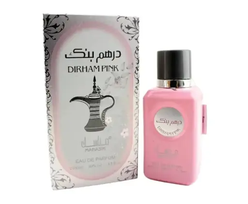 Dirham Pink Women's Perfume Spray Edp Arabic Oud Fragrance By Manasik